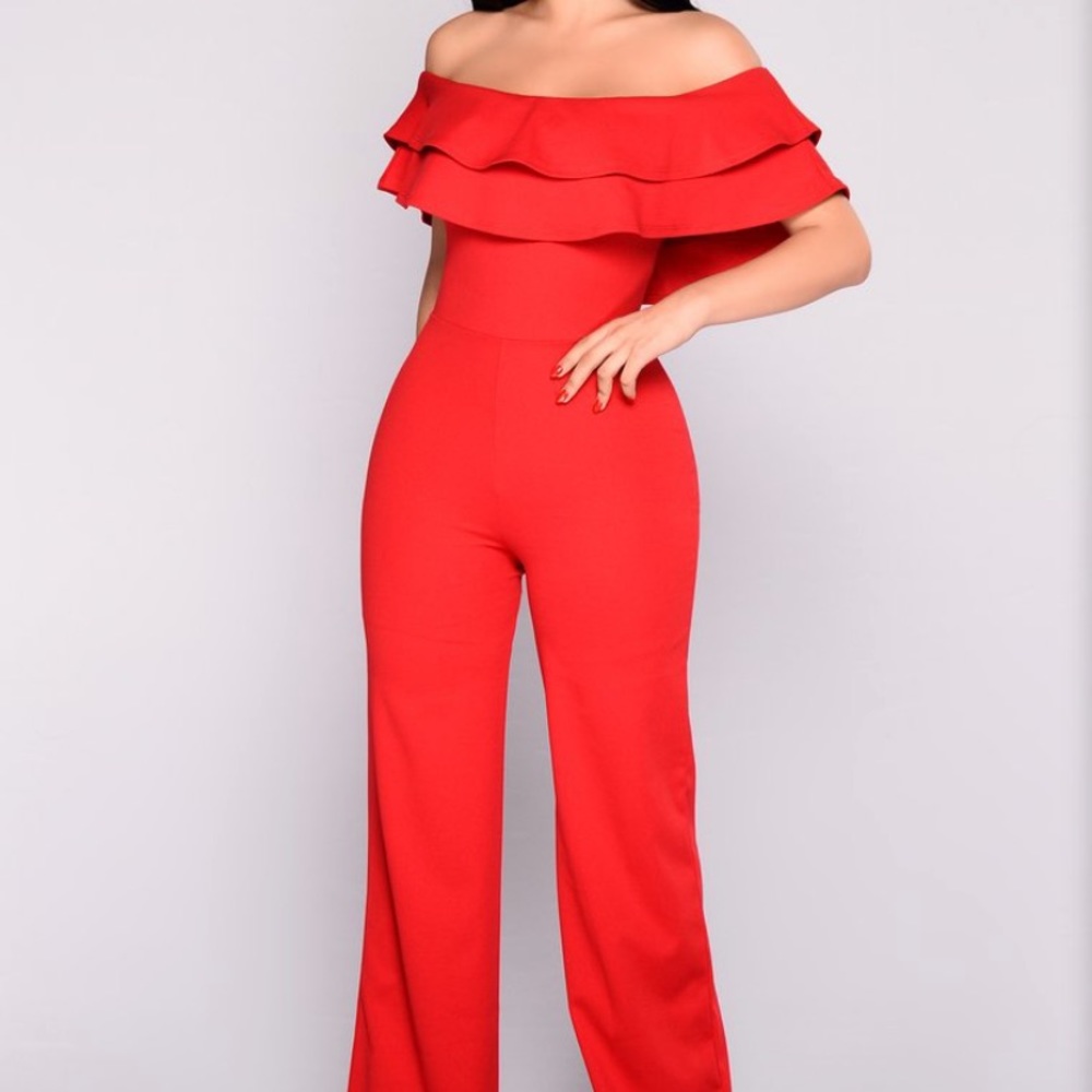Red jumpsuit